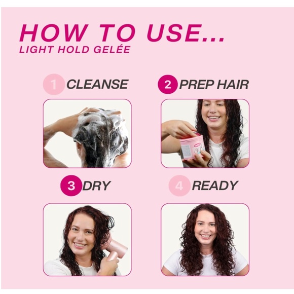 Dippity Do Girls With Curls Gelee Light Hold 11.5 Fl Oz Natural Curl Gel Lot 2 - Picture 4 of 4